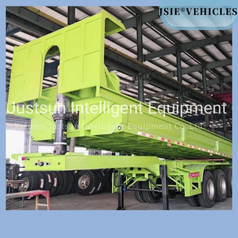 3 Axles 60tons High Loading Capacity Heavy Duty Rear Dump Trailer