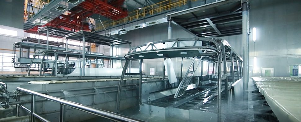 painted process dump body