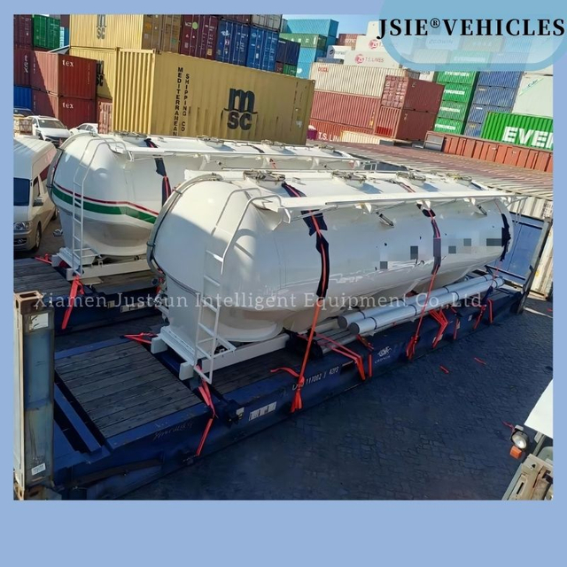 42m3 Bulk Flour Transport Tank with Food Grade Stainless Steel Material 