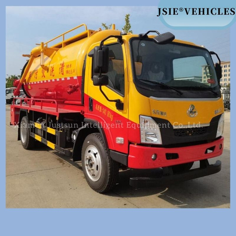 Dongfeng 4X2 12m Combination Sewer Jetting And Vacuum Truck