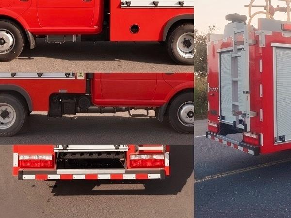 0.8cbm Water Tank Fire Fighting Truck