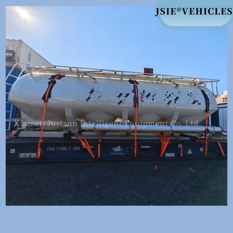 28m3 Bulk Flour Transport Tank with Food Grade Aluminum Alloy Material 