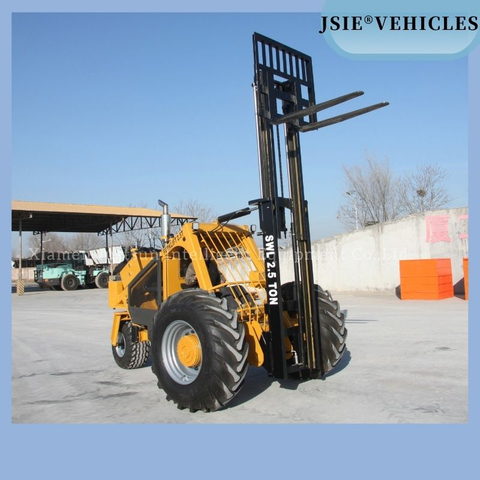 3 Wheels High Ground Clearance Rough Terrain Forklift