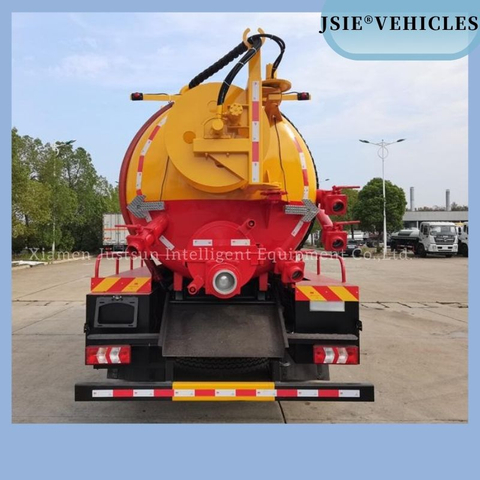 Dongfeng 4X2 12m Combination Sewer Jetting And Vacuum Truck