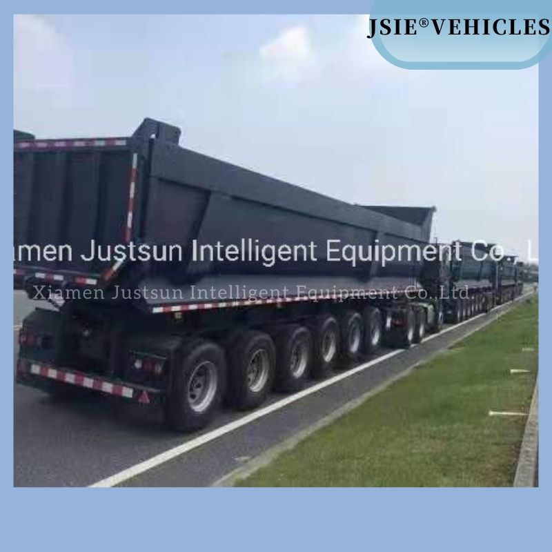 3 Axles 60tons High Loading Capacity Heavy Duty Rear Dump Trailer