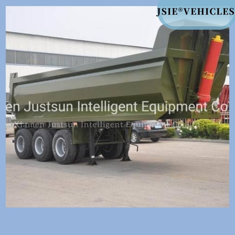 3 Axles 60tons High Loading Capacity Heavy Duty Rear Dump Trailer