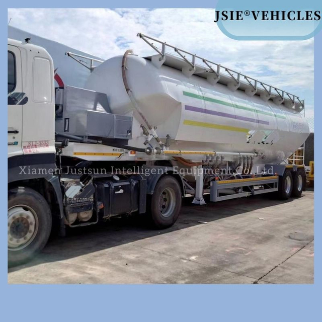 42m3 Bulk Flour Transport Tank with Food Grade Stainless Steel Material 