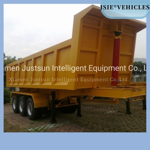 3 Axles 60tons High Loading Capacity Heavy Duty Rear Dump Trailer