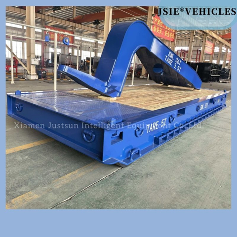 Heavy Duty Gooseneck Platform Semi Trailer for Cargo Transport