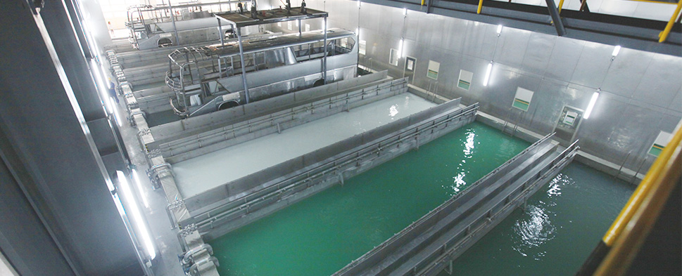 painted process of custom metal fabrication